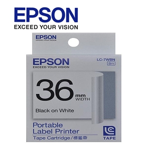 Epson LC-7WBN Labelworks Tape Cartridge	1