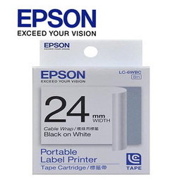 Epson LC-6WBN Labelworks Tape Cartridge	1