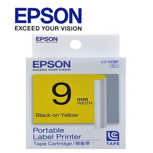 Epson LC-3YBP Labelworks Tape Cartridge	1