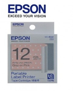 Epson LC-4EAY Labelworks Tape Cartridge	1