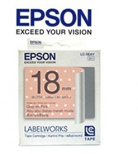 Epson LC-5EAY Labelworks Tape Cartridge	1