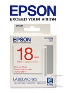 Epson LC-5WRN Labelworks Tape Cartridge	1