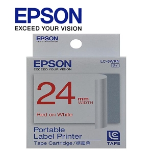 Epson LC-6WRN Labelworks Tape Cartridge	1