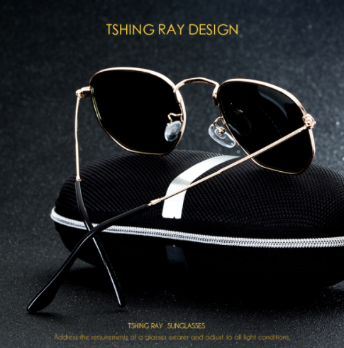 TSHING RAY Hexagonal Polarized Sunglasses3