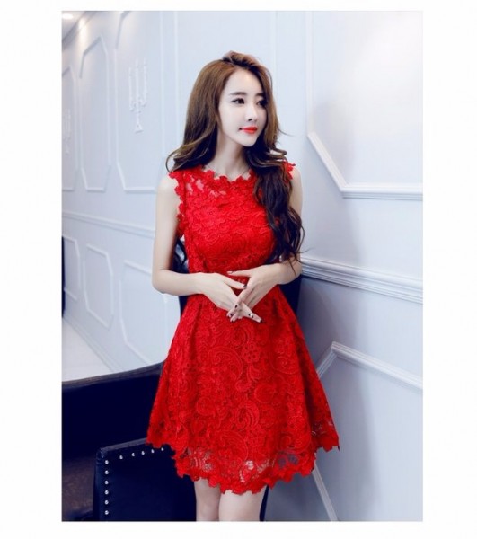 Summer girl Korean version of the elegant and aristocratic small fields breathe sweet slim waist1