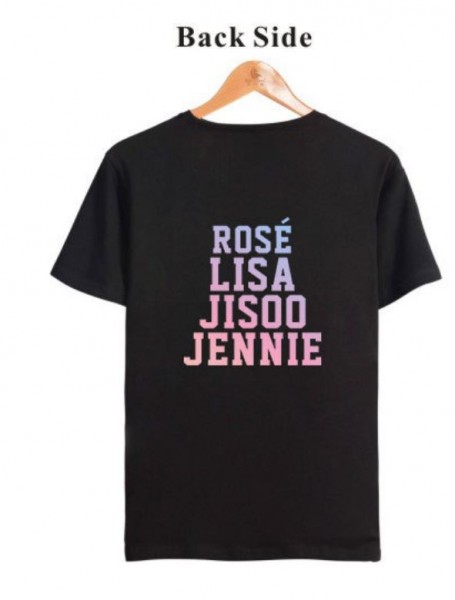 JISOO JENNIE ROSE LISA Casual Street Style Clothes- T-shirt Men Women3