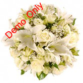 White Lily Flower Bouquet1