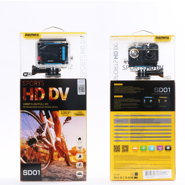 Original Remax SD-01 1080P H.264 FHD Car Mini Wifi Sports DV Video Camera3